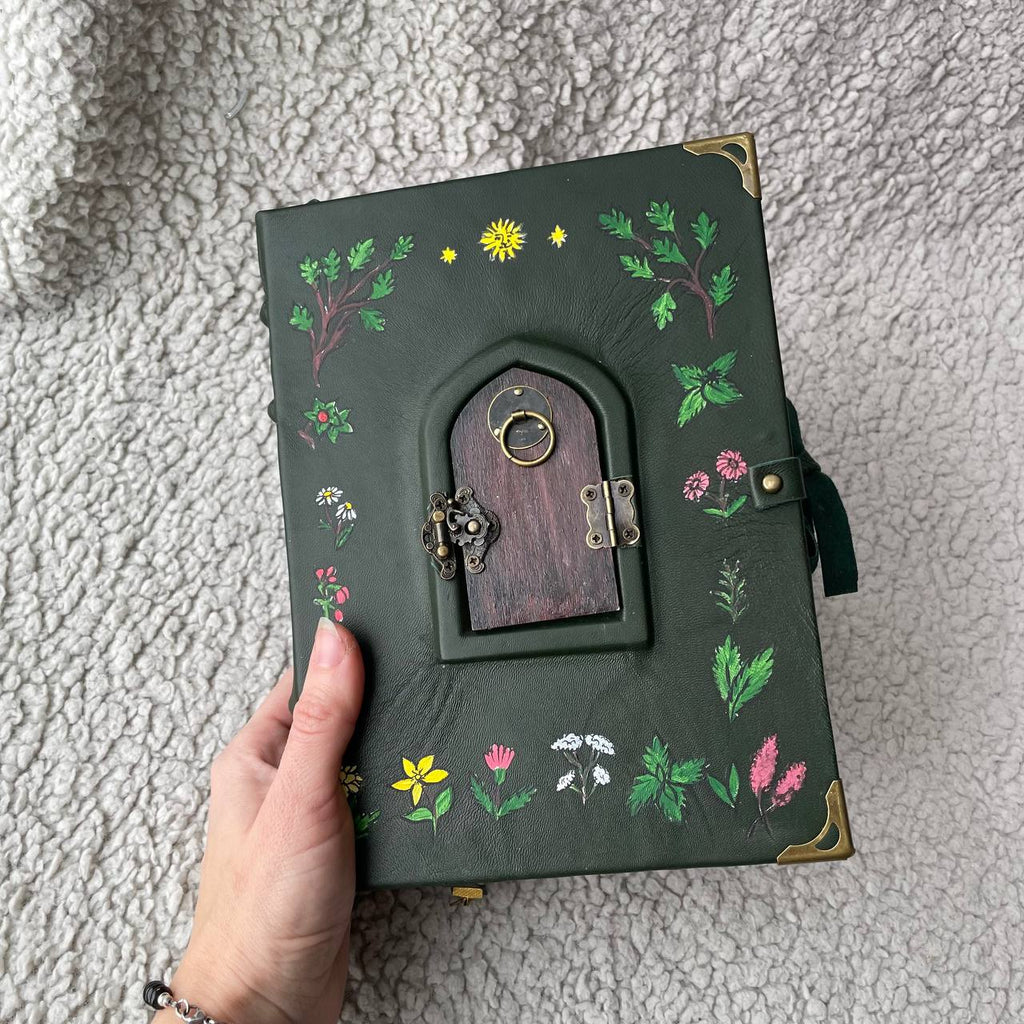 Pentiment Inspired Grimoire Notebook | Medieval Manuscript Style Journal | Handmade Witchcraft & Gothic Writing Book