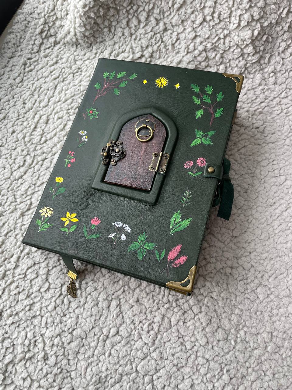 Pentiment Inspired Grimoire Notebook | Medieval Manuscript Style Journal | Handmade Witchcraft & Gothic Writing Book