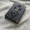 Handmade Black Moon Grimoire Leather Witchcraft Journal