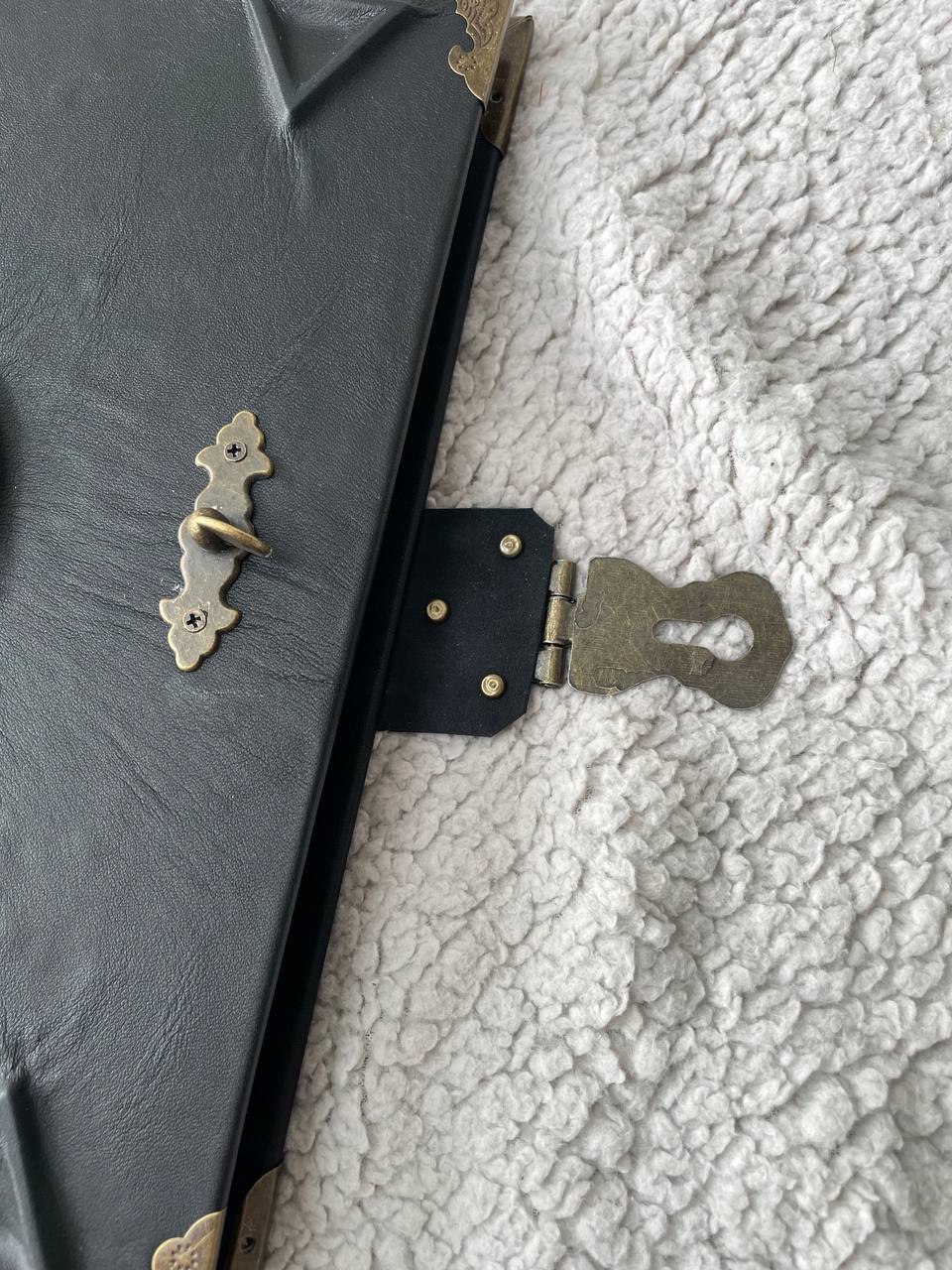 Pentagram Grimoire Binder Leather Occult Book with Elemental Symbols | Refillable Ring Grimoire