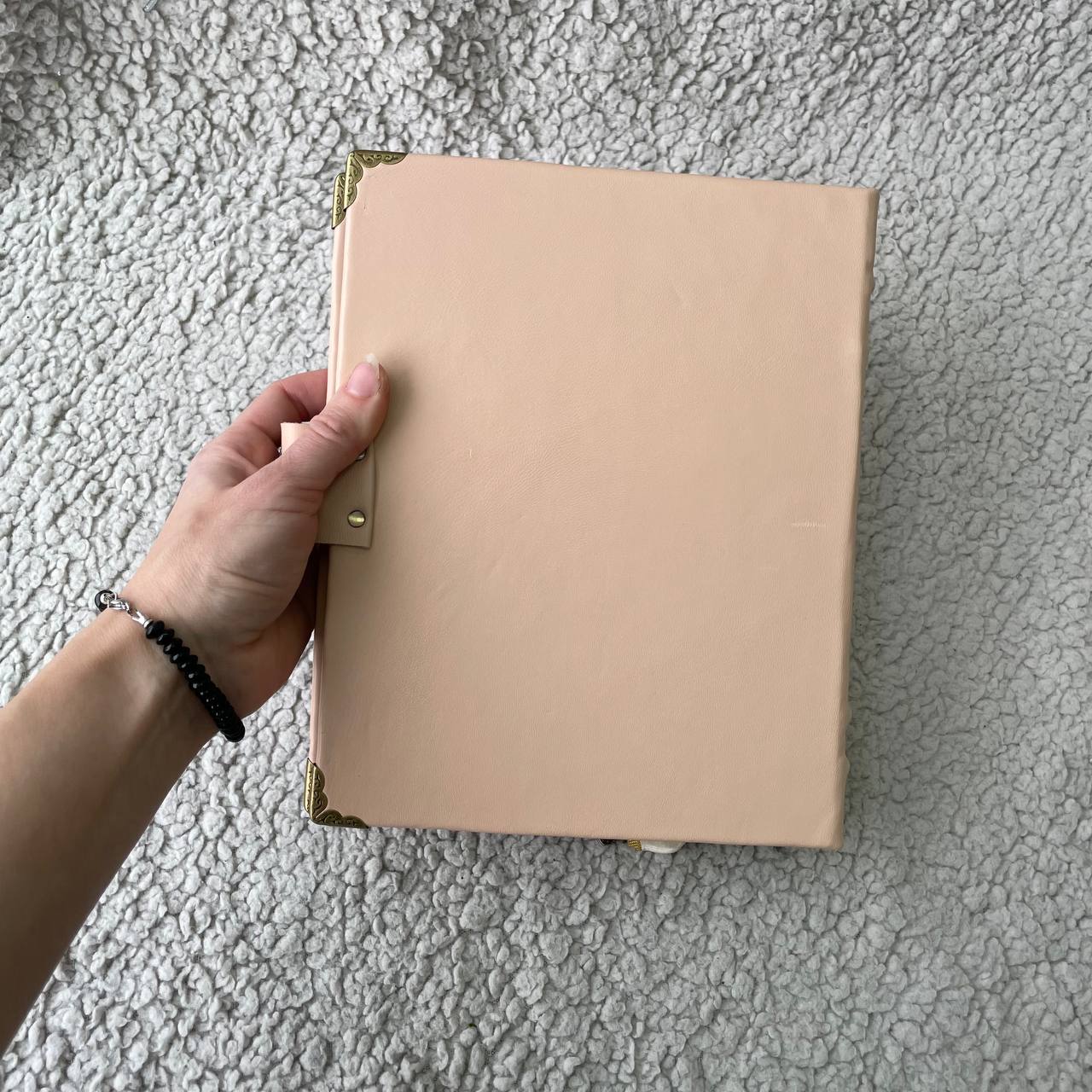 Eternal Triple Moon Grimoire Binder Refillable Leather Book of Shadows | Ring Binder Witchcraft Journal