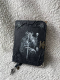 Hel Grimoire – Handmade Norse Goddess of the Dead Journal in Black Leather