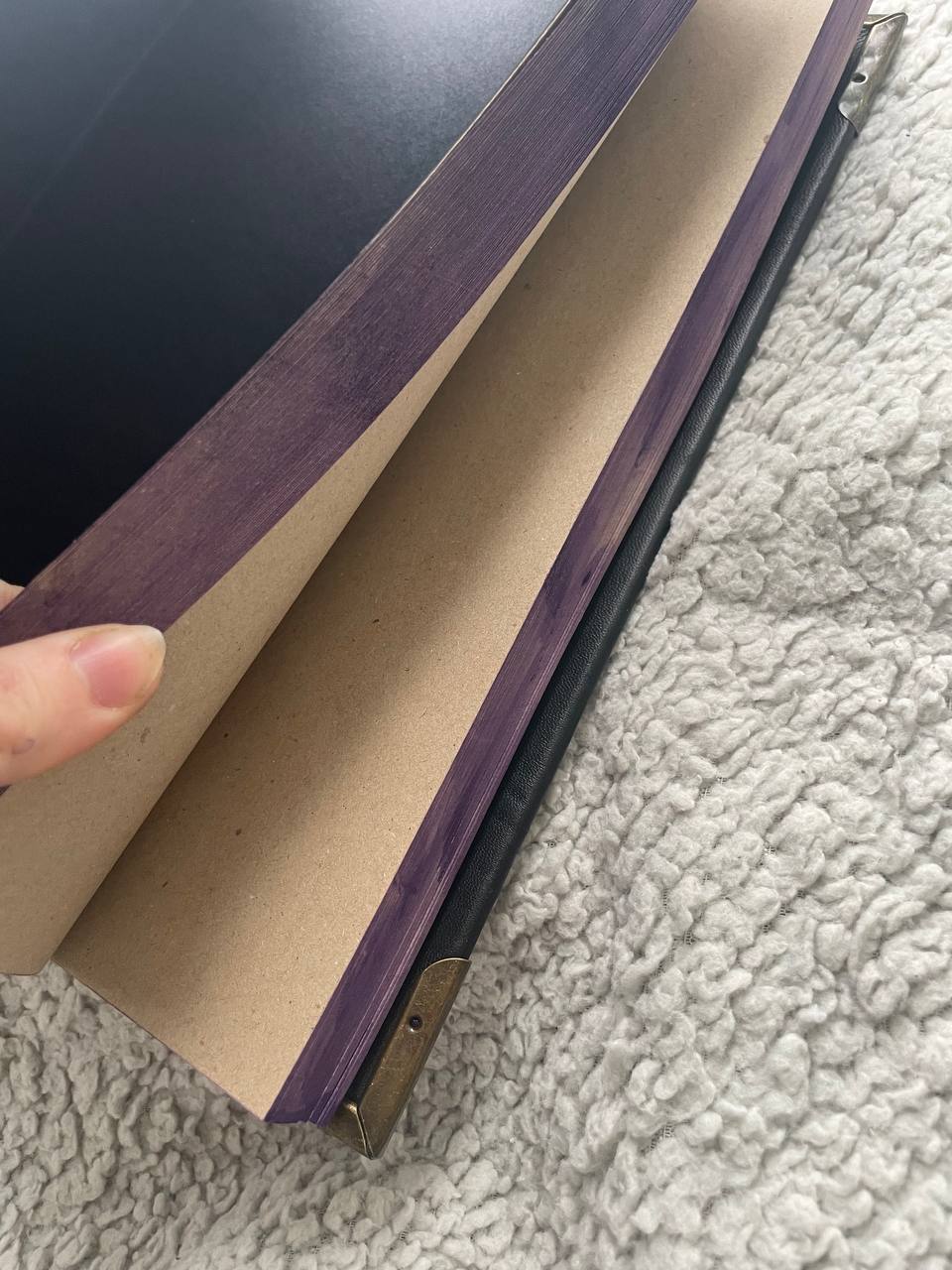 Hecate Grimoire – Handmade Leather Book of Shadows with Triple Moon & Labyrinth