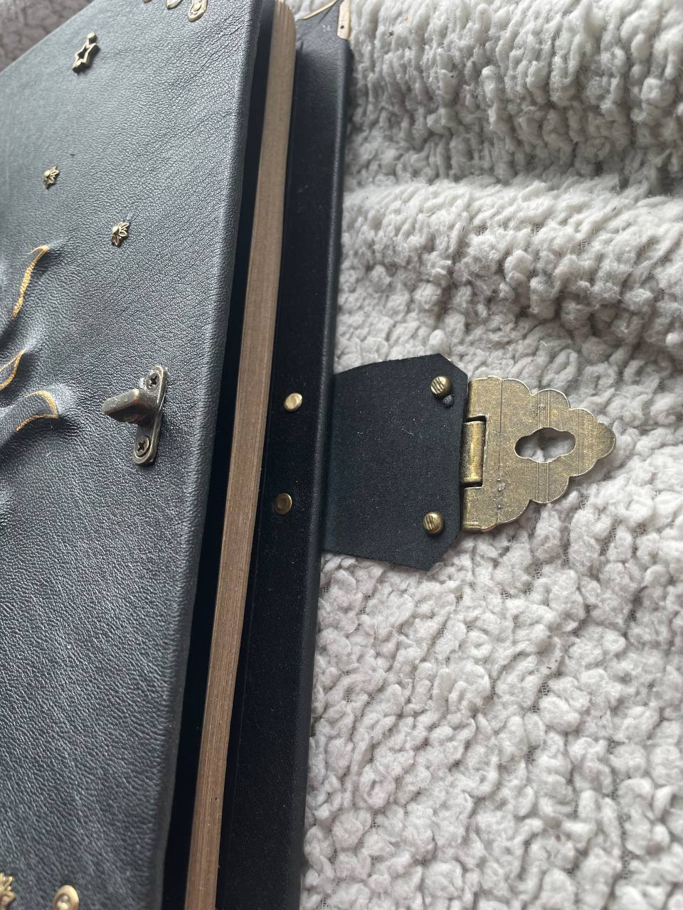 Grimoire A4 Handmade Leather Ring Binder for Witches | Pagan Spellbook with Replaceable Pages