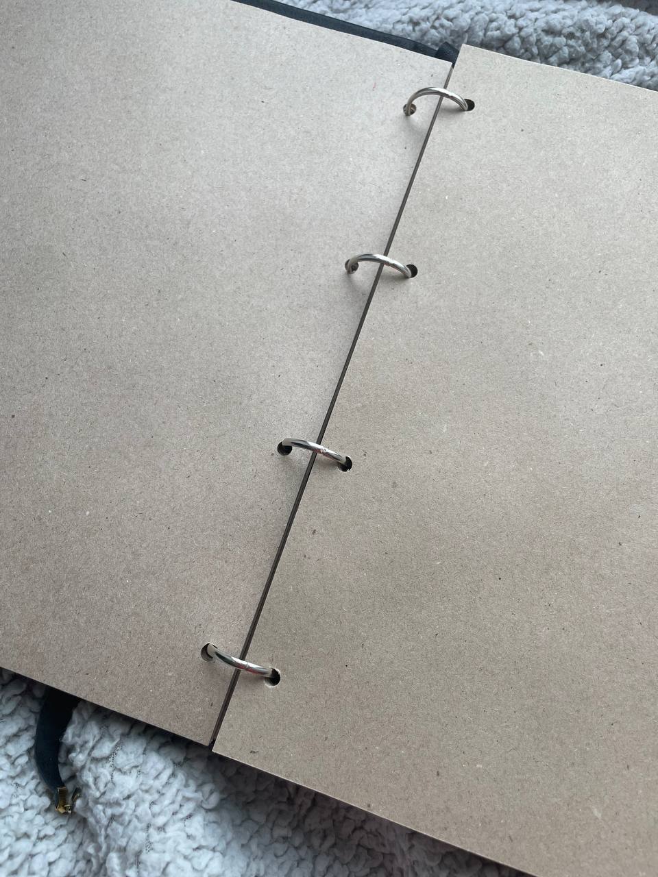 Grimoire A4 Handmade Leather Ring Binder for Witches | Pagan Spellbook with Replaceable Pages