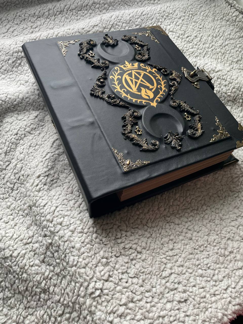 Personalized Sigil Binder Grimoire – Custom Logo / Symbol | Handmade Large Ring Binder Book