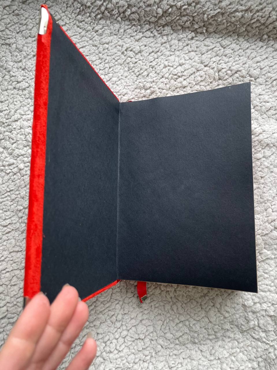 Personalized Blood Moon Grimoire – Suede Leather Spell Book, Custom Witch Journal