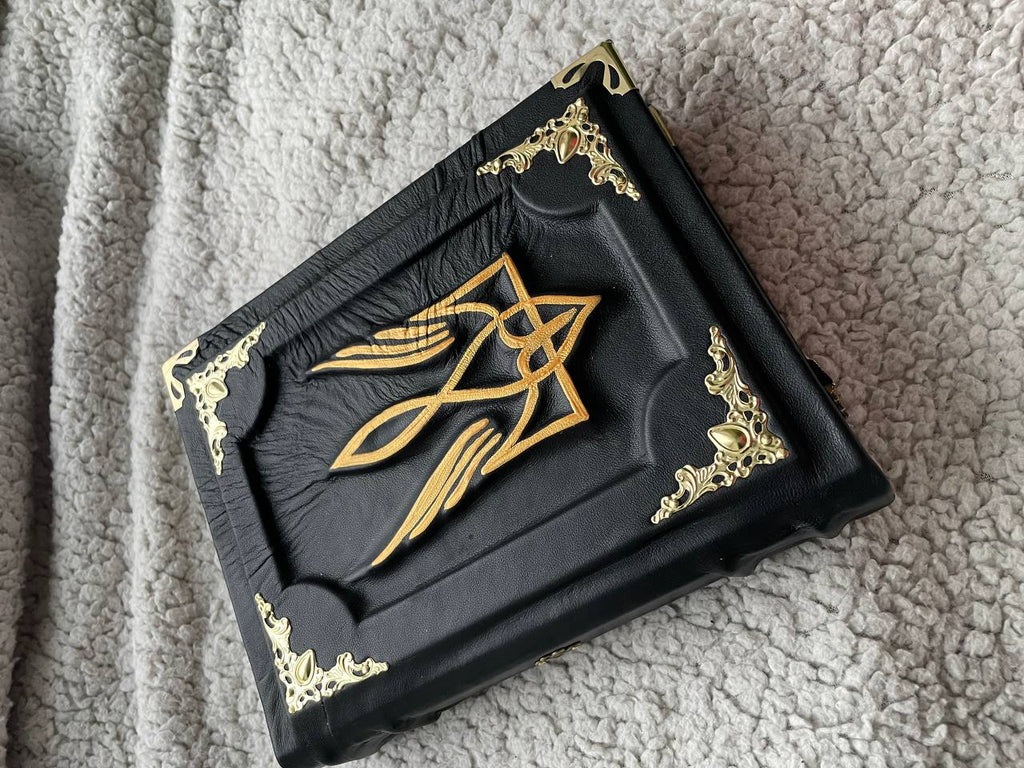 Tryzub Trident Leather Journal – Patriotic Handmade A5 Notebook, Ukrainian Trident Gift