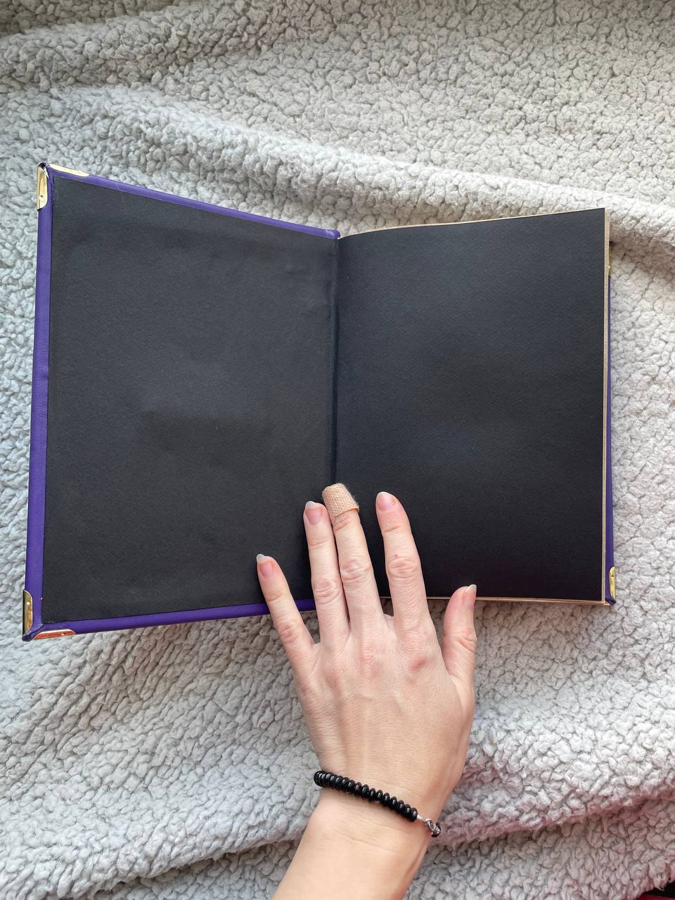 Custom Purple Leather Recipe Book – Custom Family Cookbook Journal, Handmade Heirloom Gift for Mom, Wedding or Housewarming