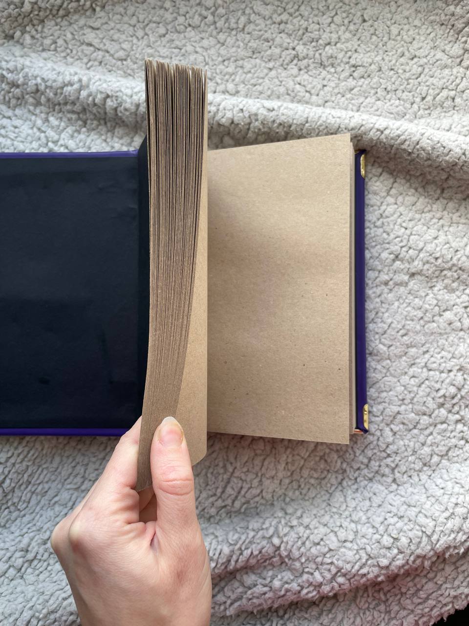 Custom Purple Leather Recipe Book – Custom Family Cookbook Journal, Handmade Heirloom Gift for Mom, Wedding or Housewarming