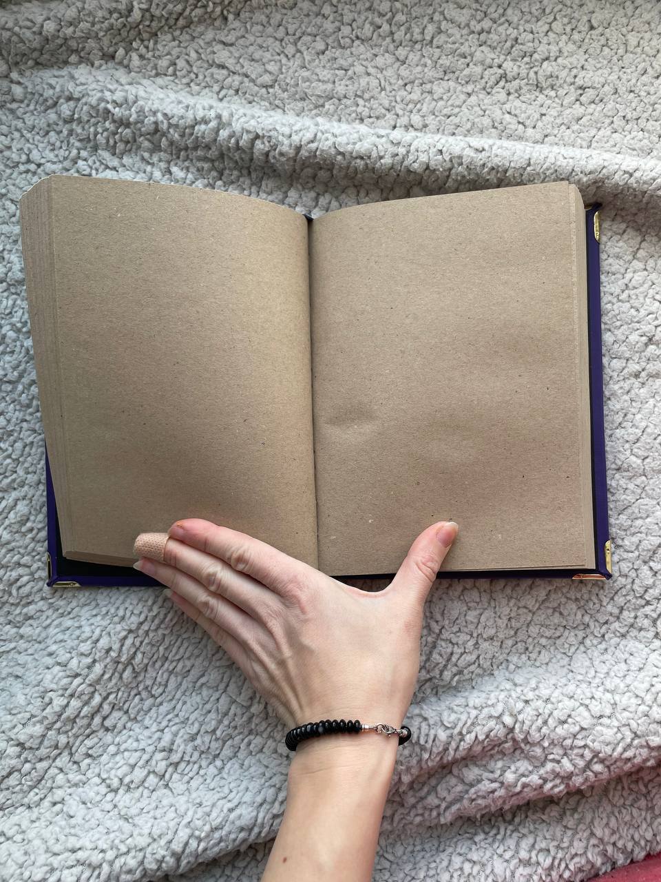 Custom Purple Leather Recipe Book – Custom Family Cookbook Journal, Handmade Heirloom Gift for Mom, Wedding or Housewarming