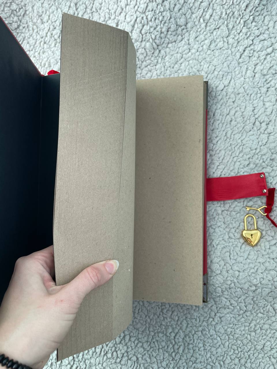 Red Sun Grimoire – Large Handmade Leather Book of Shadows, Witchcraft Spell Book, Gothic Notebook