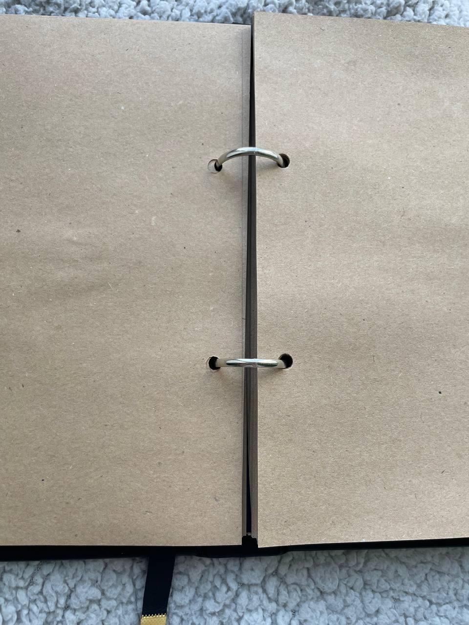 Snake Binder Journal – Handmade Leather Ring Grimoire with Serpent Design