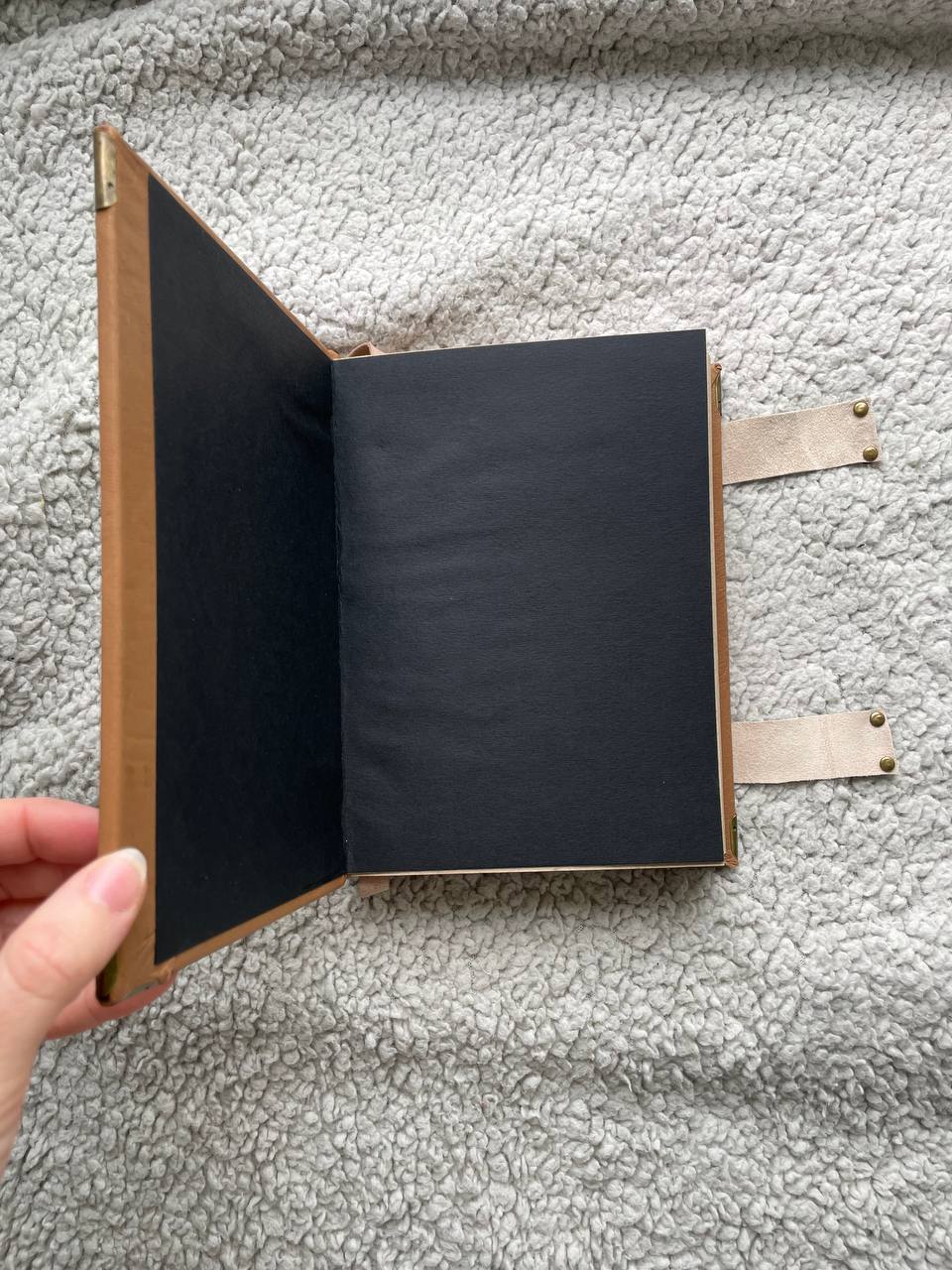 Family Tree Grimoire – Handmade Leather Journal with Woodburned Tree Design