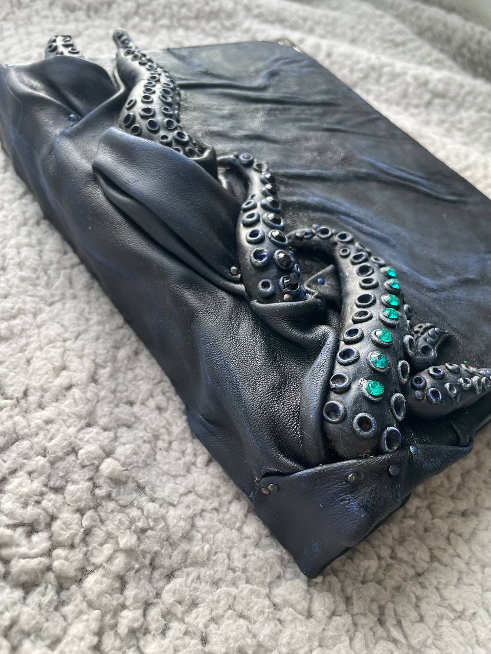 Kraken Grimoire – Dark Fantasy Leather Journal, Gothic Book of Shadows, Ocean Magic