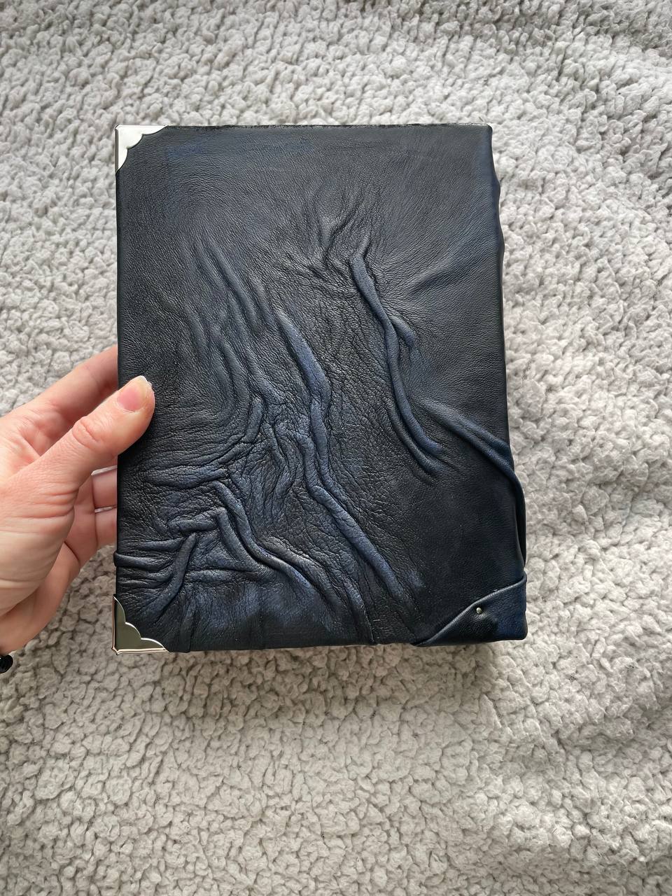 Kraken Grimoire – Dark Fantasy Leather Journal, Gothic Book of Shadows, Ocean Magic
