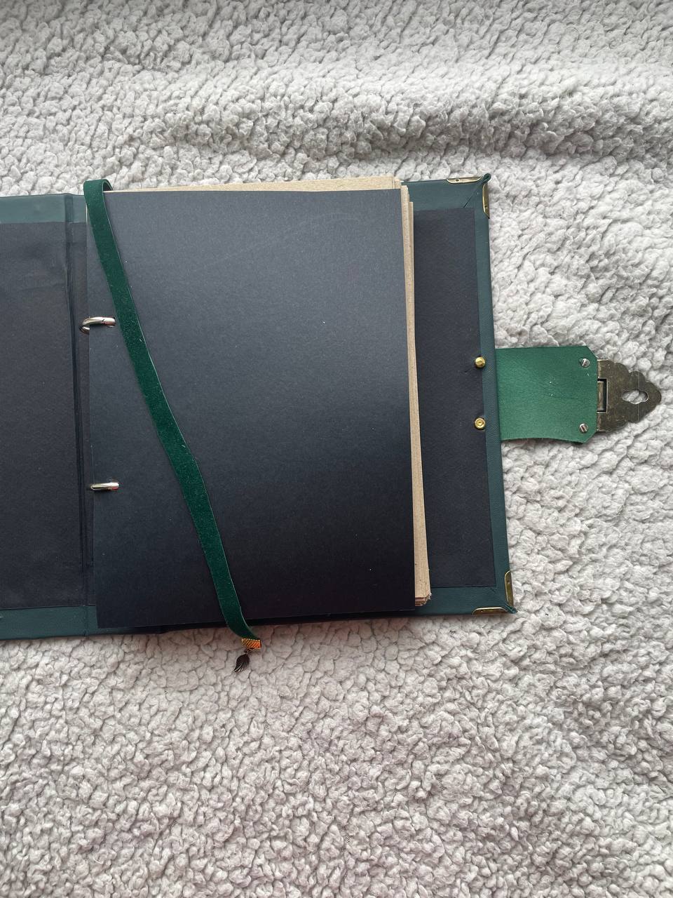 Leather Grimoire Binder with Triple Moon Phase & Tree of Life – Wiccan Book of Shadows