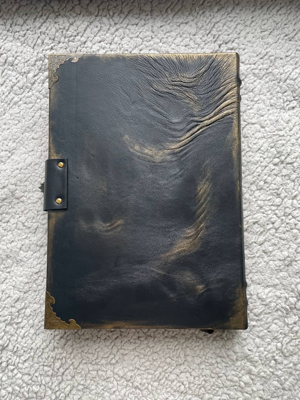 Dove Leather Journal | Handmade Grimoire | Hand Painted Notebook | Spiritual Journal | Peace Symbol Gift