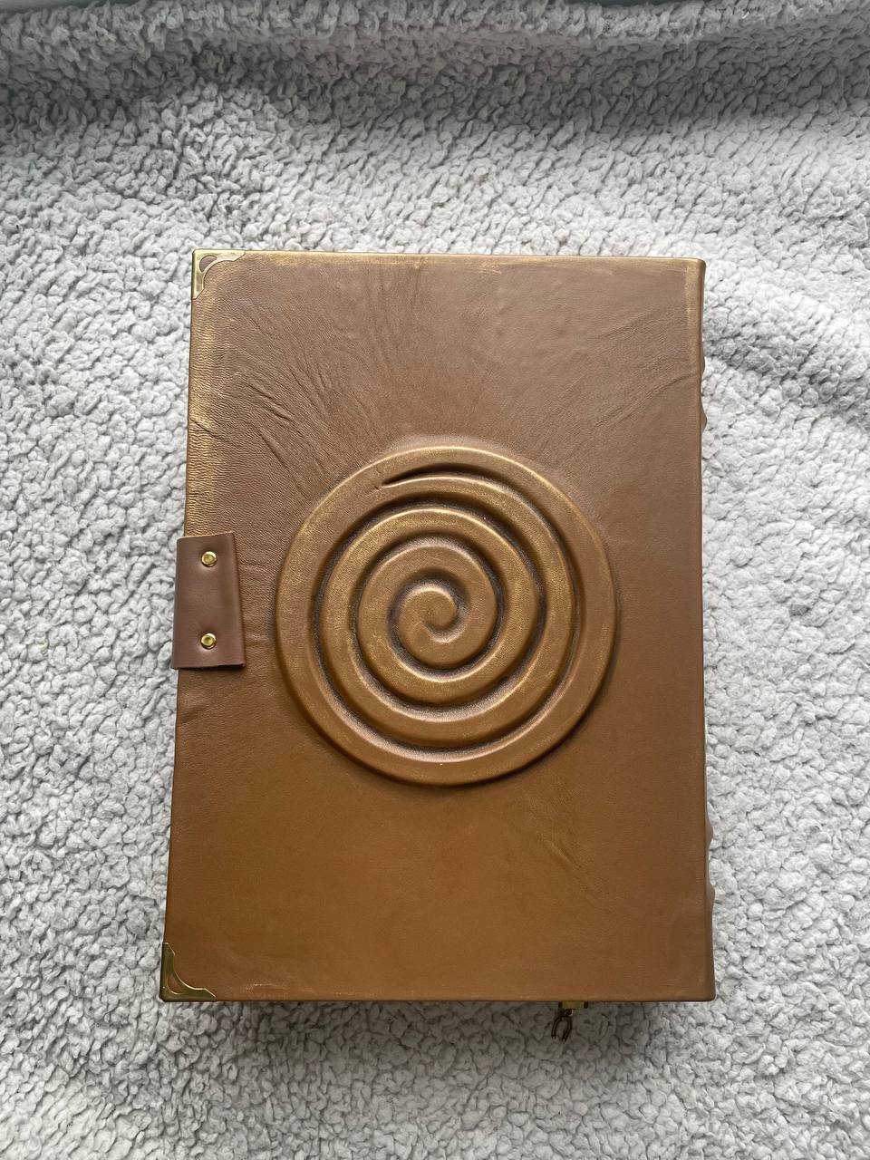 Gothic Leather Grimoire | Handmade Book of Shadows | Occult Journal | Sculpted Cover Spell Book