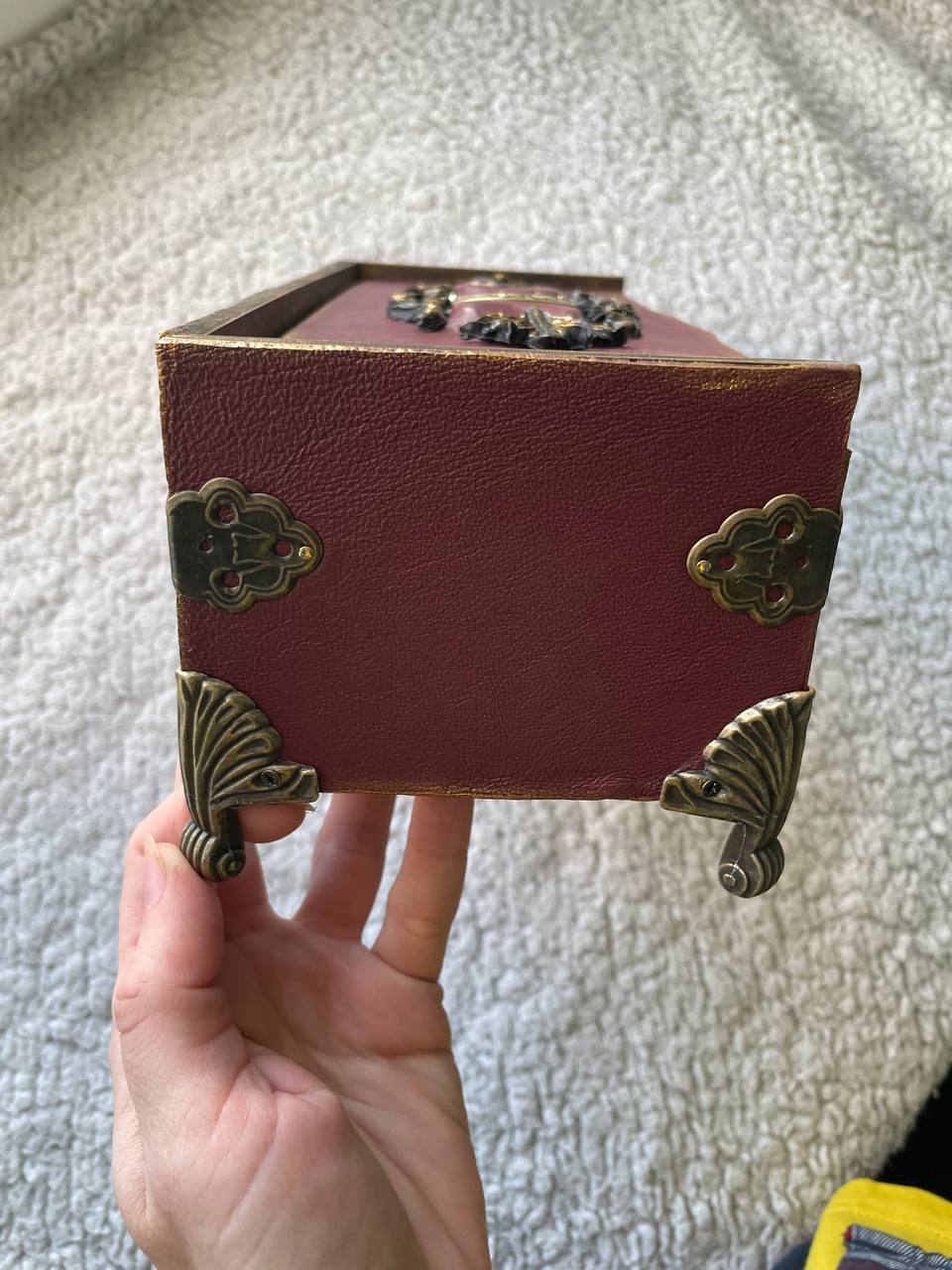 Witch Casket Altar Box, Gothic Occult Storage Chest, Tarot Crystal Box, Mystical Jewelry Organizer