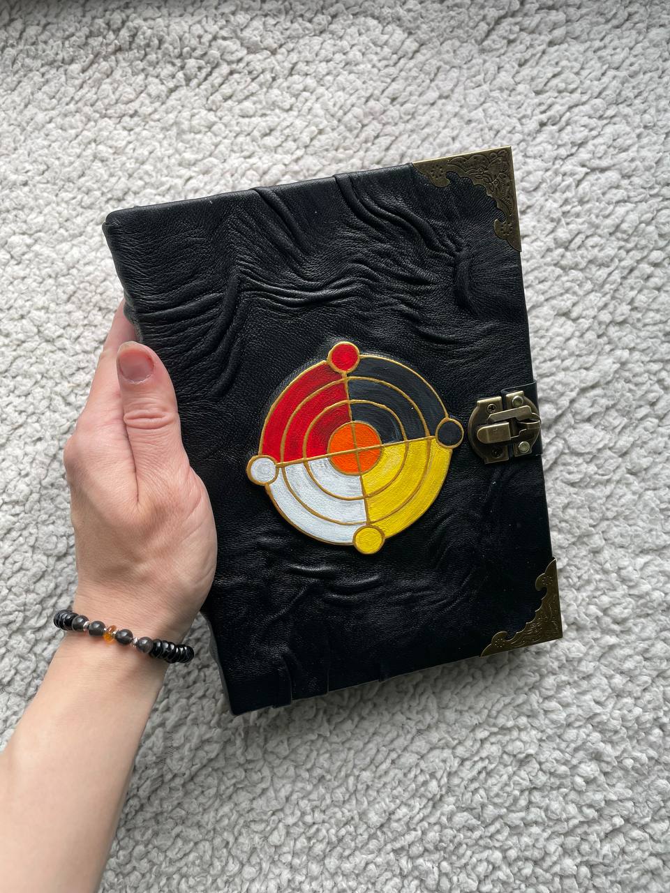 Elemental Balance Grimoire, Four Elements Journal, Witchcraft Spell Book, Alchemy Notebook
