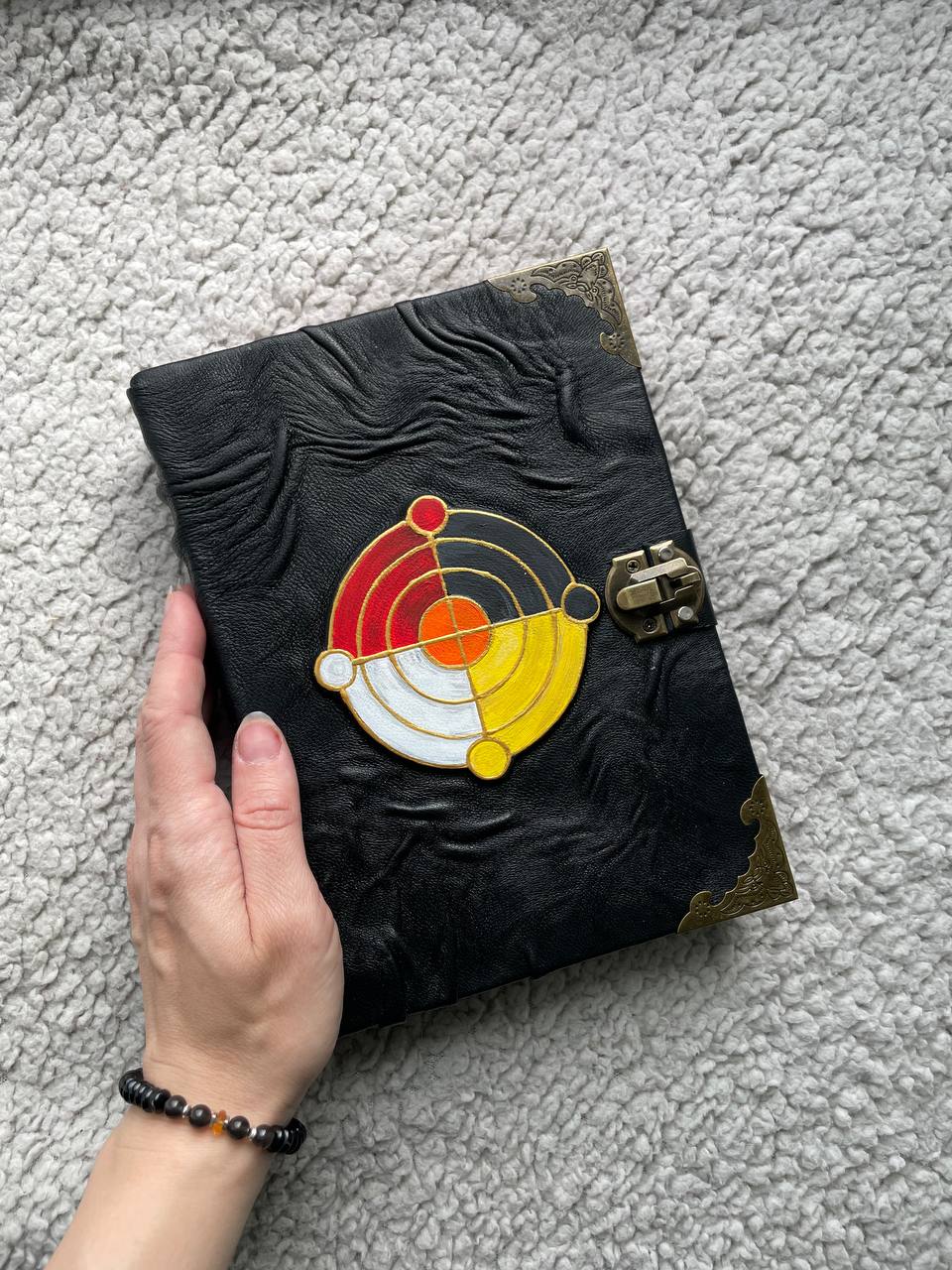Elemental Balance Grimoire, Four Elements Journal, Witchcraft Spell Book, Alchemy Notebook