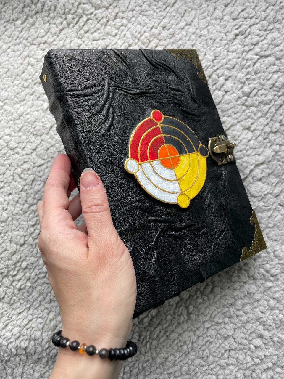Elemental Balance Grimoire, Four Elements Journal, Witchcraft Spell Book, Alchemy Notebook