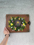 Personalized Memory Album Binder with Secret Ring Box, Handmade Leather Photo Album, Proposal Scrapbook