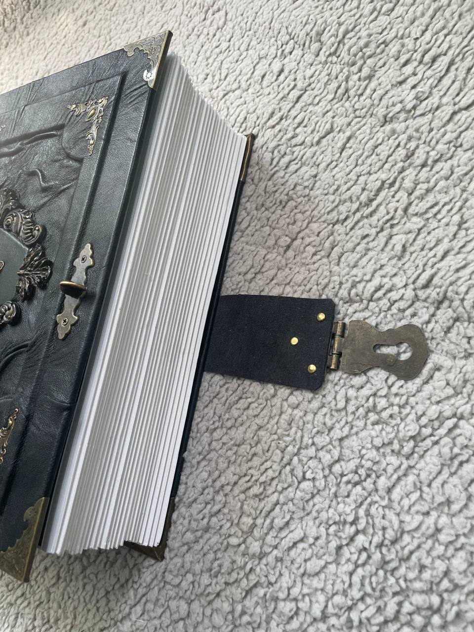 Death's Head Moth Grimoire – Handmade Gothic Journal, Watercolor Paper