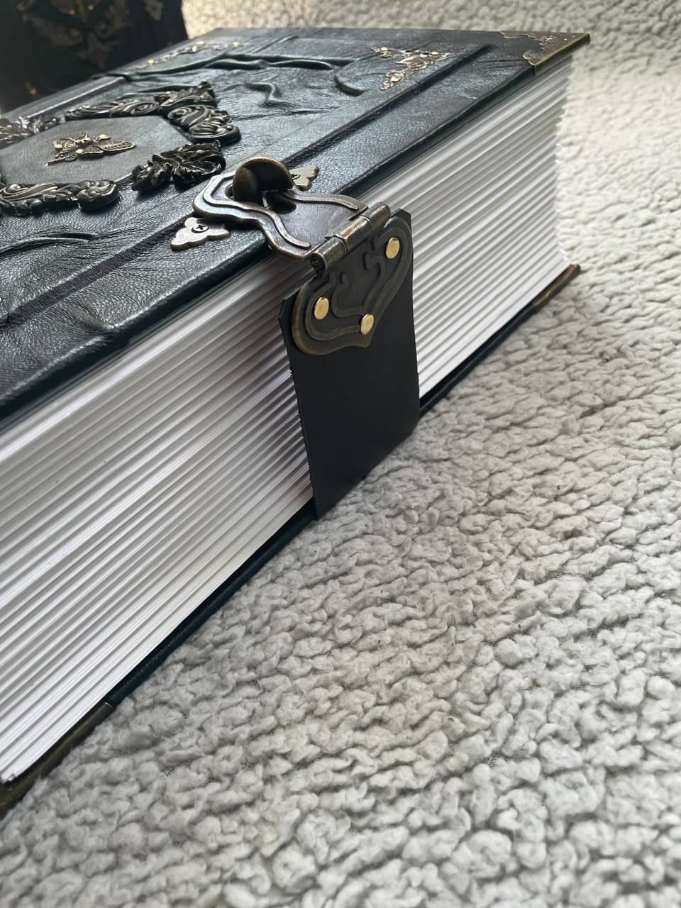 Death's Head Moth Grimoire – Handmade Gothic Journal, Watercolor Paper
