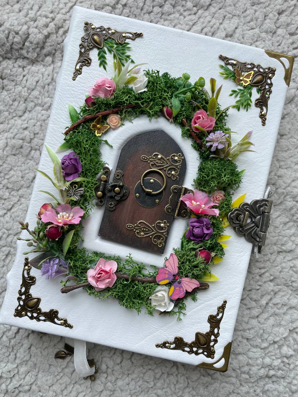 Custom Fairy Grimoire – Secret Garden Journal with Opening Doors
