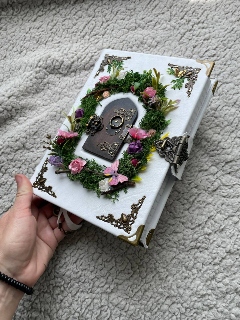 Custom Fairy Grimoire – Secret Garden Journal with Opening Doors