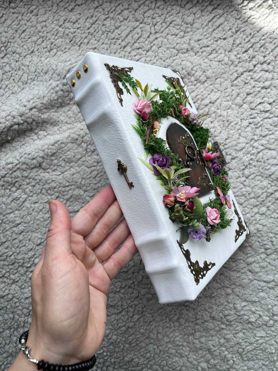 Custom Fairy Grimoire – Secret Garden Journal with Opening Doors