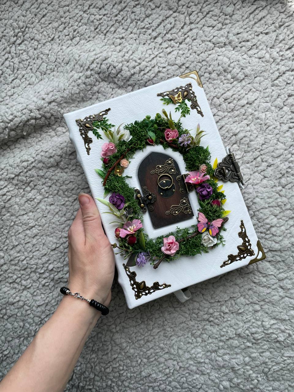 Custom Fairy Grimoire – Secret Garden Journal with Opening Doors