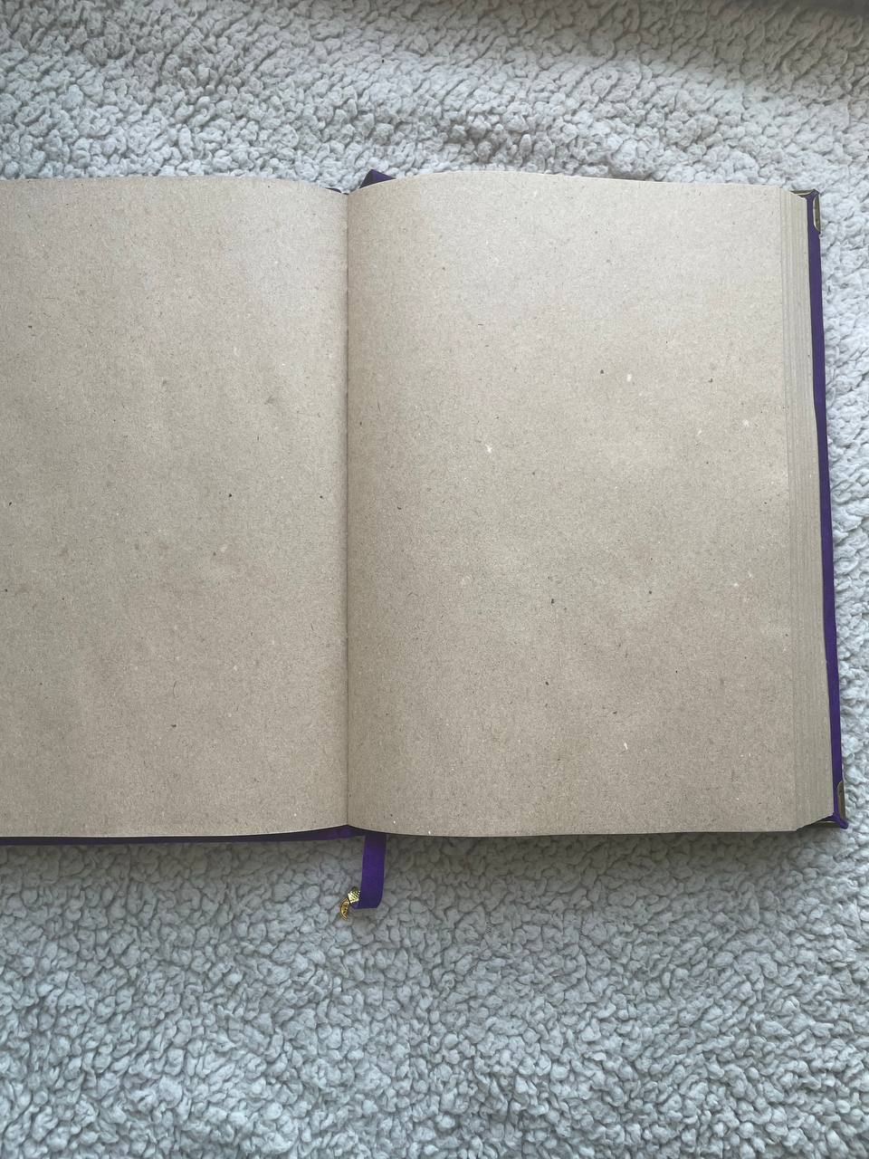 Purple Triquetra Grimoire - Handmade Leather Book of Shadows