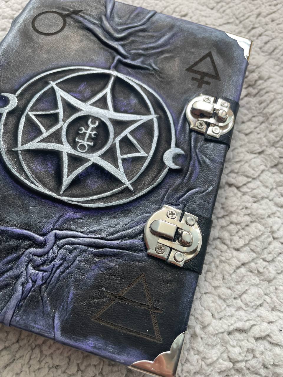 Lucifer Sigil Grimoire, Occult Journal, Demonolatry Spell Book, Luciferian Ritual Notebook