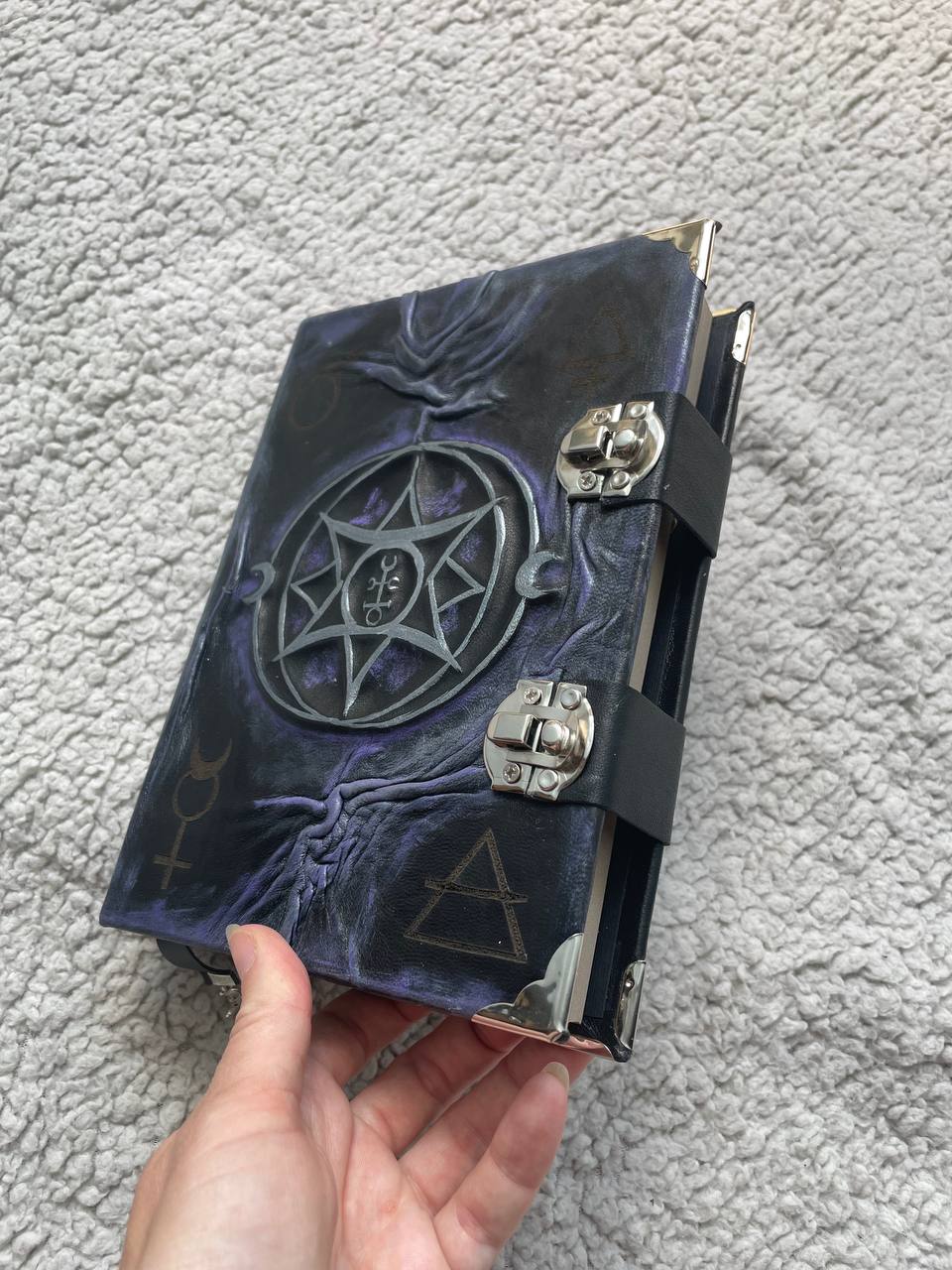 Lucifer Sigil Grimoire, Occult Journal, Demonolatry Spell Book, Luciferian Ritual Notebook