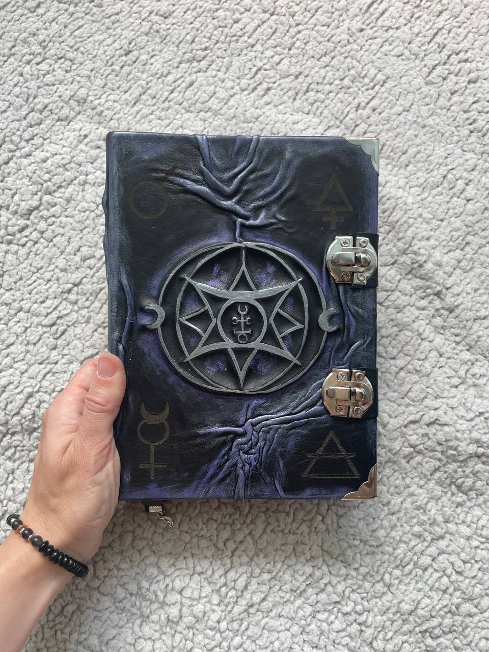 Lucifer Sigil Grimoire, Occult Journal, Demonolatry Spell Book, Luciferian Ritual Notebook