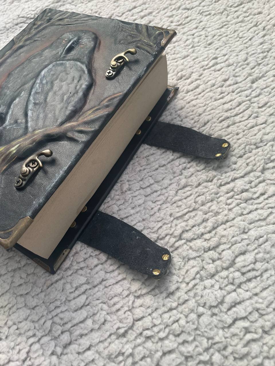 Raven Grimoire - Handmade Journal with 600 Kraft Pages