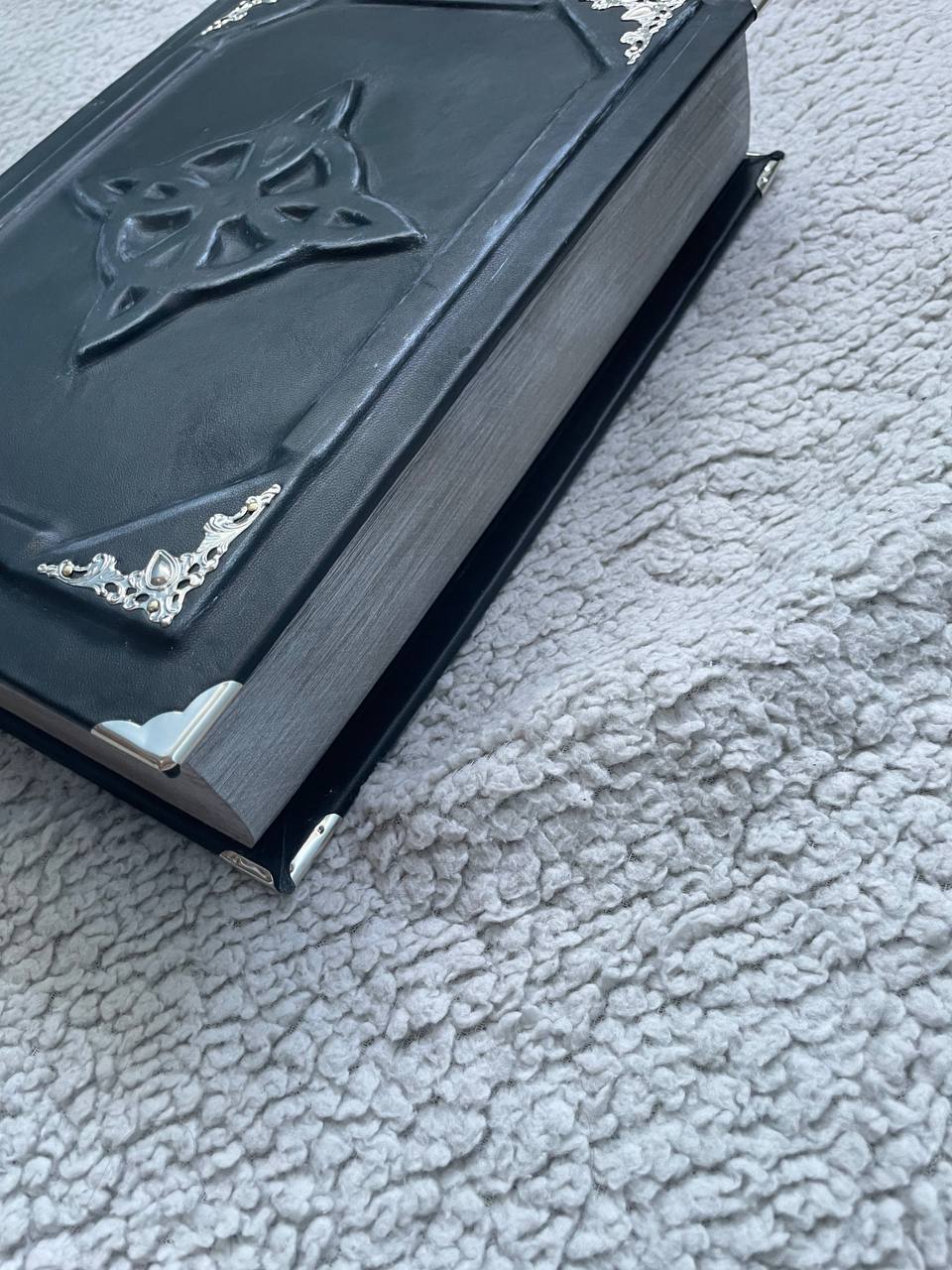Handmade Leather Grimoire – Celtic Knot & Witch’s Knot Book of Shadows