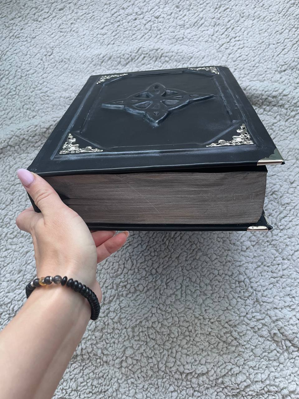 Handmade Leather Grimoire – Celtic Knot & Witch’s Knot Book of Shadows