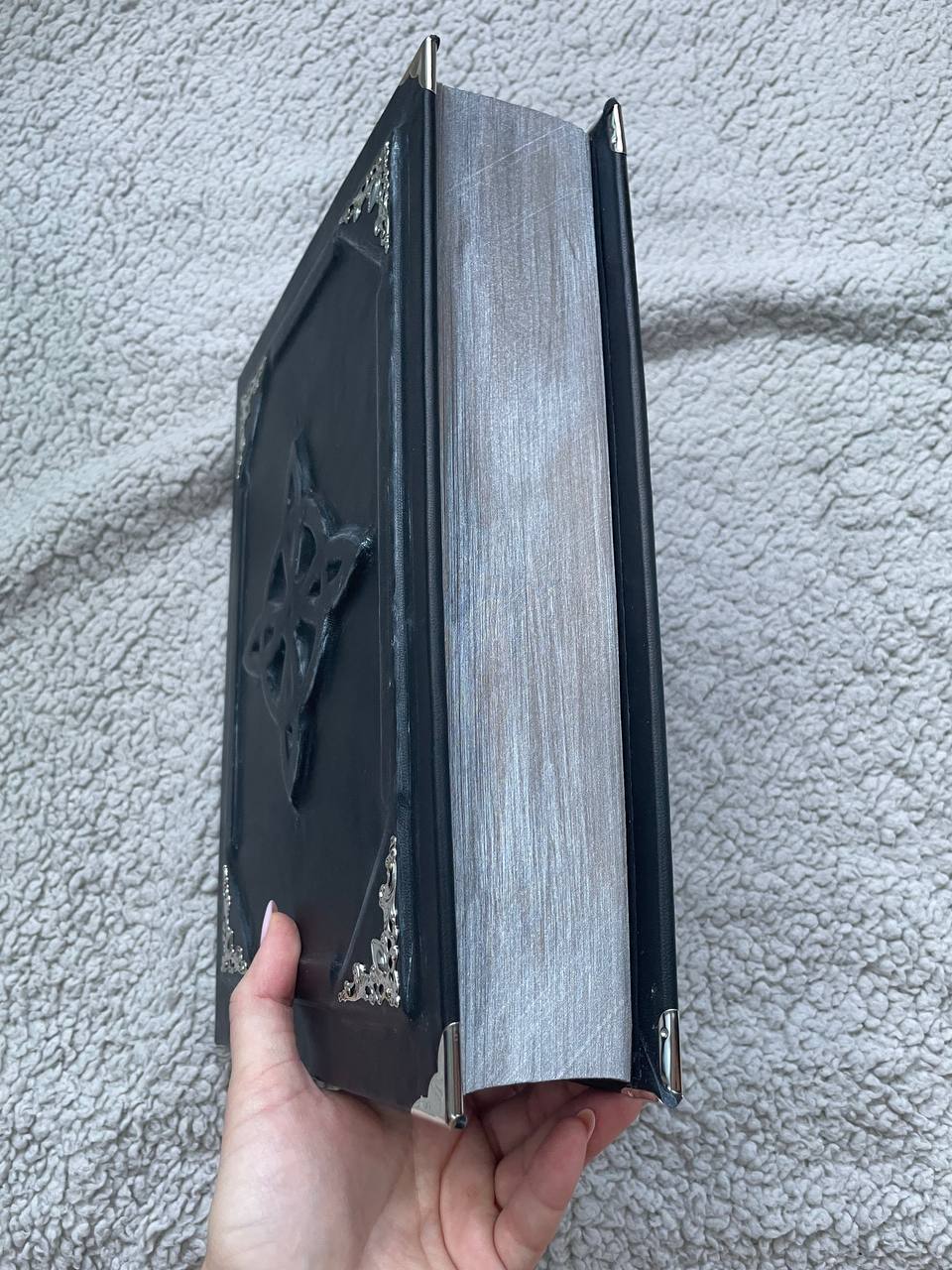 Handmade Leather Grimoire – Celtic Knot & Witch’s Knot Book of Shadows
