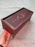 Lilith Grimoire Box - Handmade Leather Gothic Keepsake Box with Snake