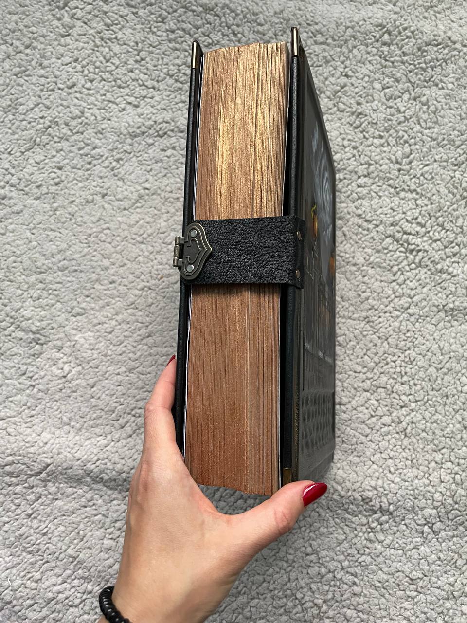 Gothic Fantasy Leather Grimoire - A4 Handmade Book of Shadows