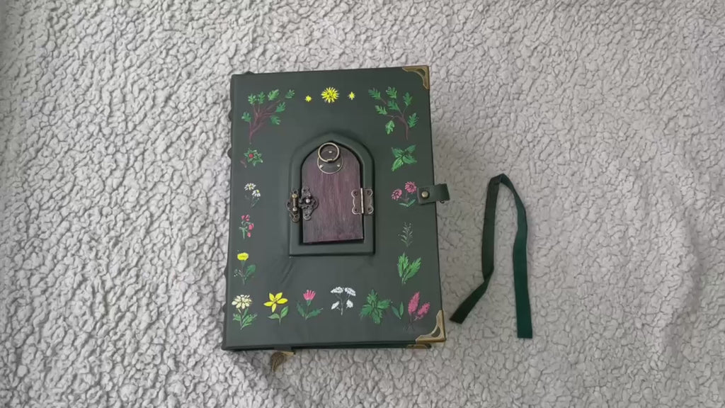 Pentiment Inspired Grimoire Notebook | Medieval Manuscript Style Journal | Handmade Witchcraft & Gothic Writing Book