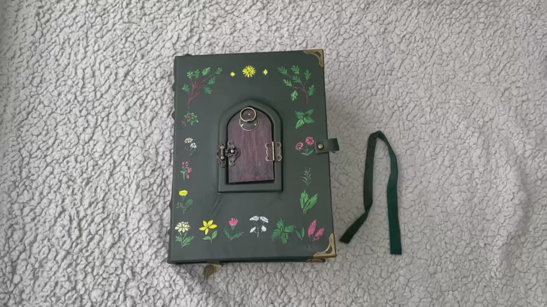 Pentiment Inspired Grimoire Notebook | Medieval Manuscript Style Journal | Handmade Witchcraft & Gothic Writing Book