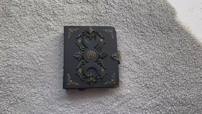 Black Moon Leather Grimoire | Gothic Witch Journal