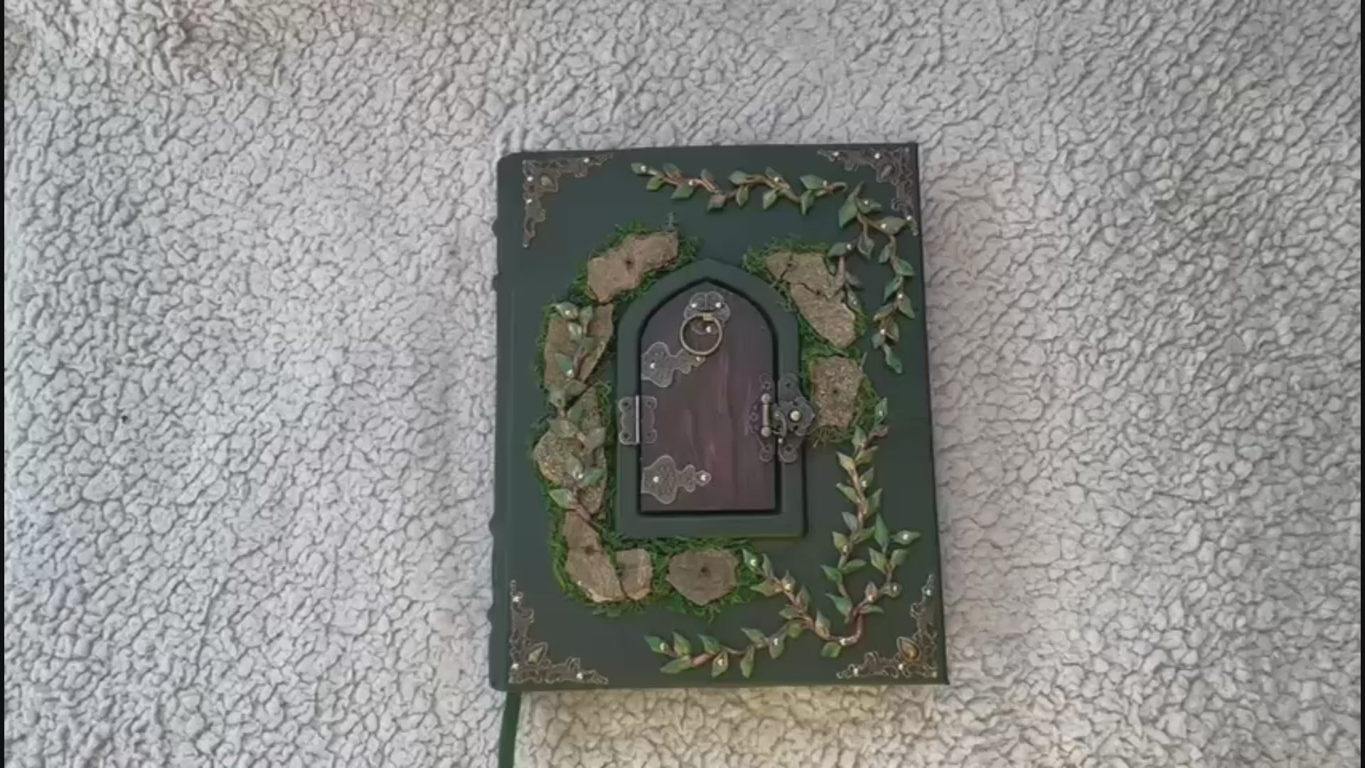 Eternal Secret Garden Grimoire – Ring Binder Book of Shadows | Personalized Leather Witchcraft Journal