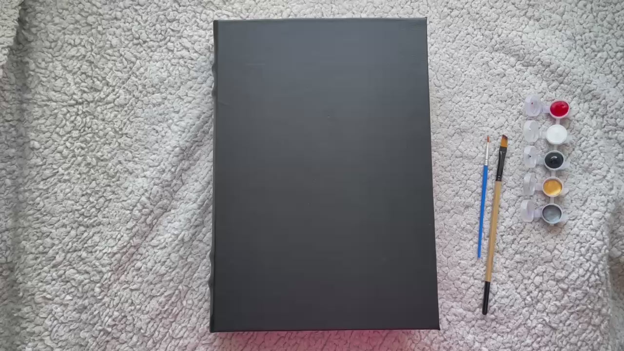 DIY Grimoire Kit, Paint Your Own Book, Handmade Leather Journal Set, Creative Gothic Gift