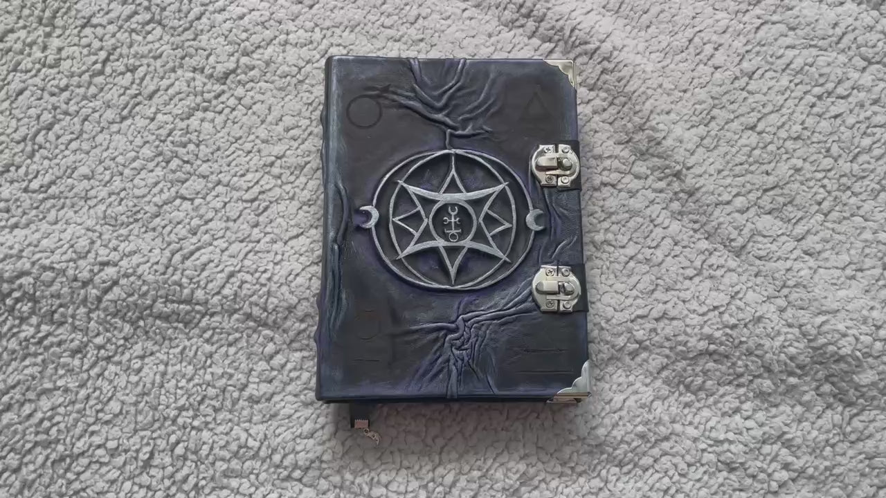 Lucifer Sigil Grimoire, Occult Journal, Demonolatry Spell Book, Luciferian Ritual Notebook